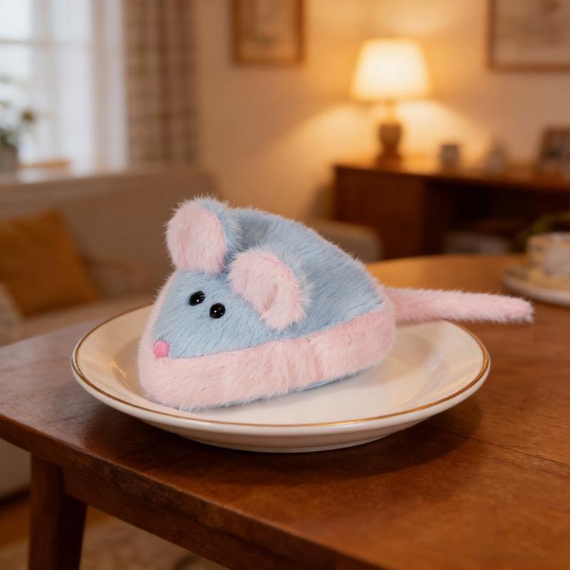 12cm Kaas Muis Pluche Speelgoed Gevuld Kawaii Zes Kleuren Schattig Dier Pluche Knuffel Metgezel Troostend Cadeau 12cm