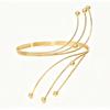 Fashionable Adjustable Spiral Metal Arm Ring for Women