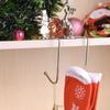 Strumpfhalter Weihnachtsstrumpfhaken Elch Schneeflocken Schneemannförmiger Schreibtischseitenhaken Neujahr