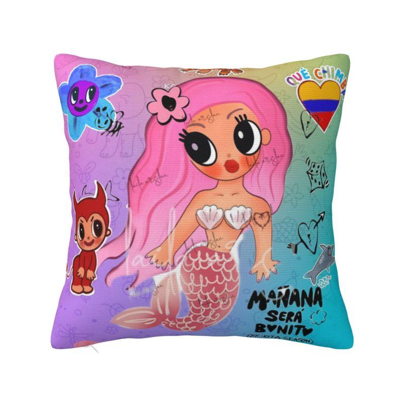 Reggaeton Music Karol G Manana Sera Bonito Throw Pillow Case Bedroom Cushions Cover For Sofa Chair Square Polyester Pillowcase