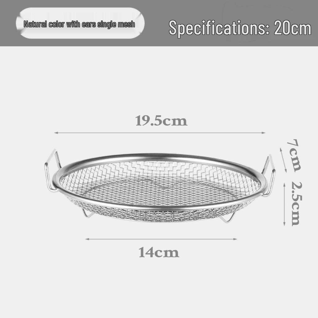 304 Stainless Steel Oil Filter Mesh Frying Basket and Draining Tray
