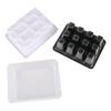 6/12 Grid Plastic Seedling Box Greenhouse Germination Kit Base Greenhouse Growth Tray Germination Box With Cover