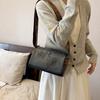 Vintage PU Leather Women Cylinder Crossbody Bag Butterfly Floral Embossed Shoulder Bag Wide Strap Retro Ladies Small Handbag for Daily Shopping