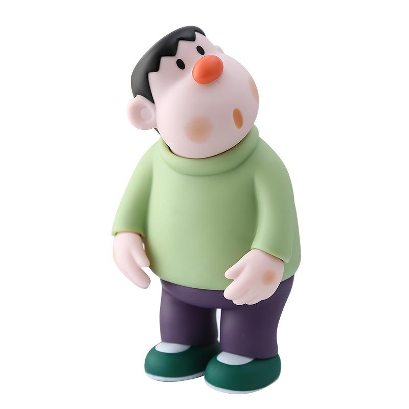 Takeshi Gouta Doraemon Toy Model Doll Pvc Material Decoration Durable Design
