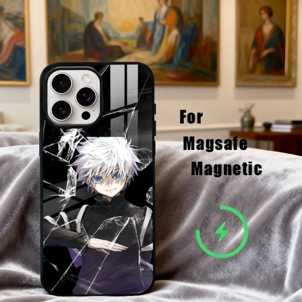 K-Killua Z-Zoldyck Hunter X Hunter Phone Case For iPhone17,16,15,14,13,12,11 Plus,Pro Max Magnetic For Magsafe Wireless Charging