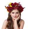 Bohemian Style Hair Hoop Artificial Flowers Headdress Trend Hairband  Women