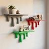 Plastic Melting Wall Shelf 3D Printed Wall Storage Rack Drip Floating Shelf  Potted Display