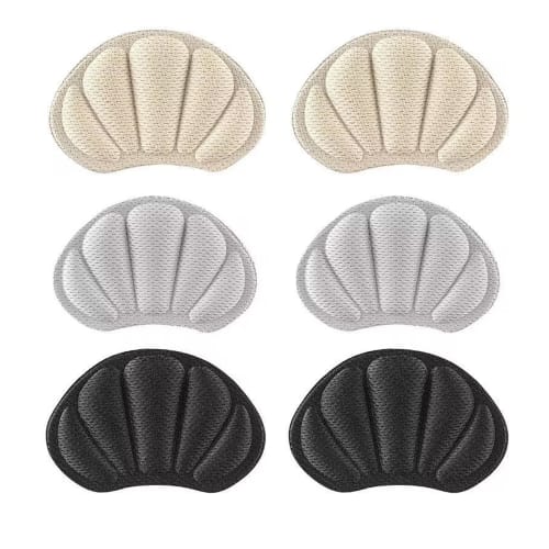 LeTradeJP Heel Pads, 3 Pairs, Prevents Blisters, Anti-Slip, Adjustable Size, for Leather Shoes and Sneakers, Prevents Blisters, Protects Heels, Reliev