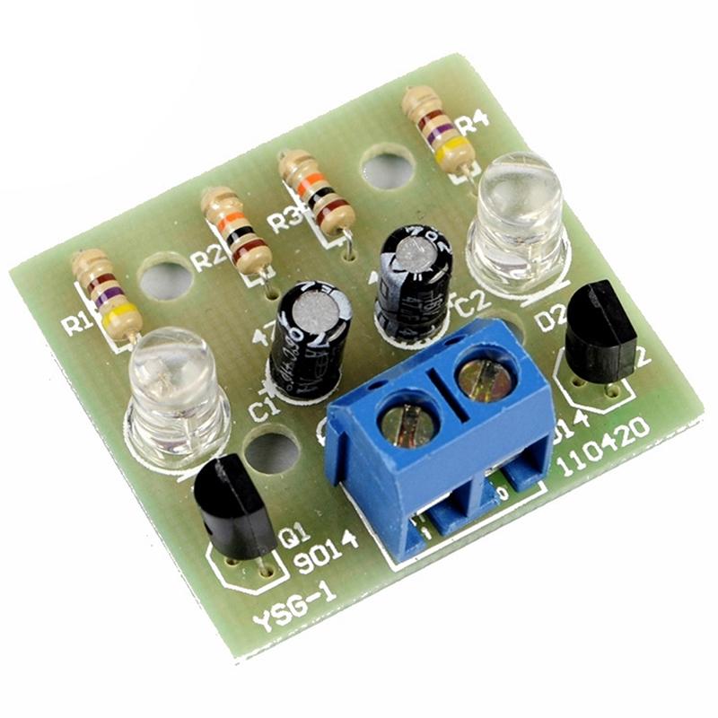 Kit Electronic DIY 5mm LED Lumină Intermitentă Circuit Simplu LED Pâlpâitor Flip Flop Suită Piese Practică Lipire DC 3-9V