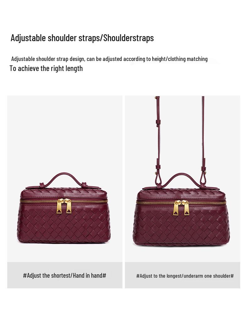 Retro Hand-Woven Crossbody Bag - Spring/Summer Fashion Handbag and Lunch Box Bag