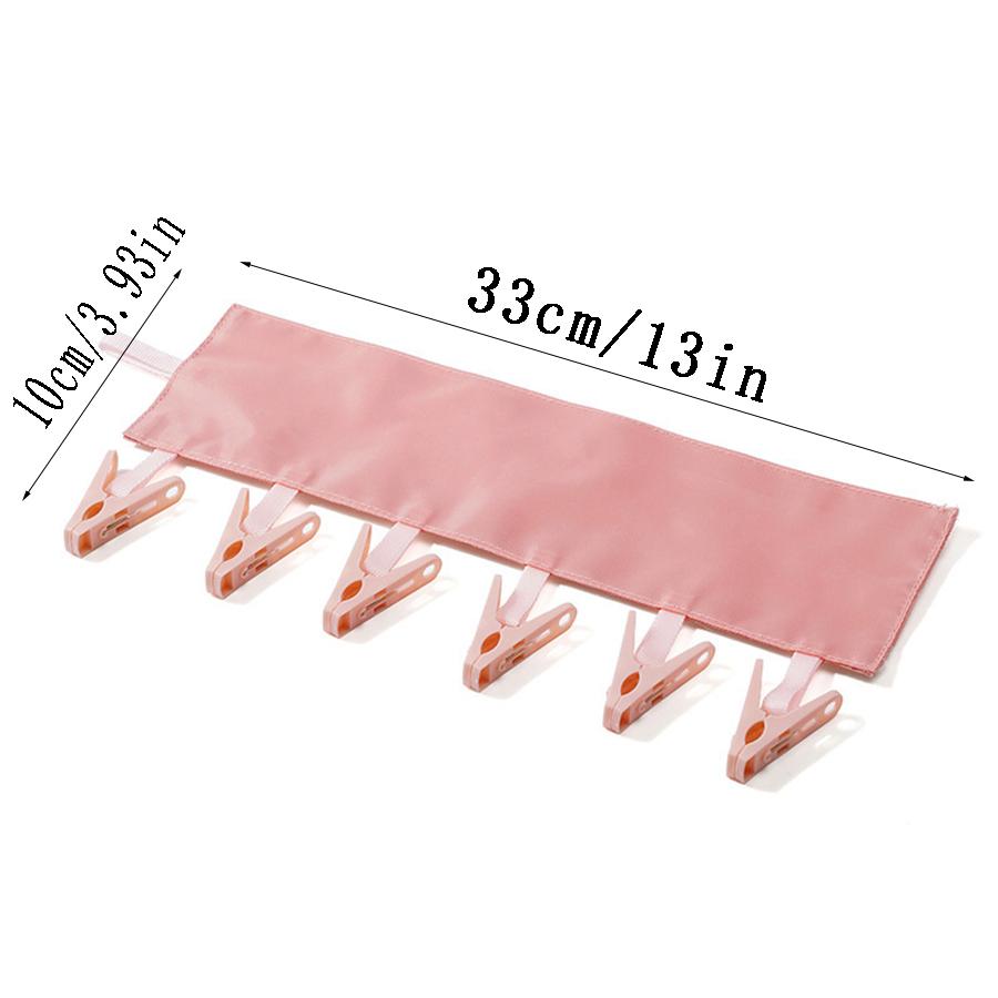 1PCS Bathroom Fabric Clothes Clip Foldable Travel Travel Drying Underwear Socks Small Clip Travel Drying Rack Portable