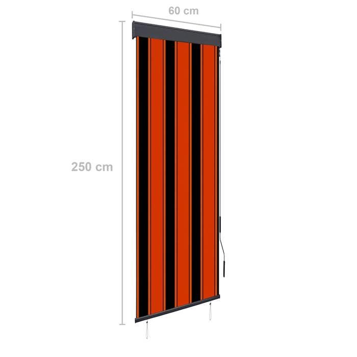 VidaXL Store Roulant d'Extérieur Store Rétractable Vertical Balcon Jardin Pergola Terrasse Patio Blocage des UV 145948