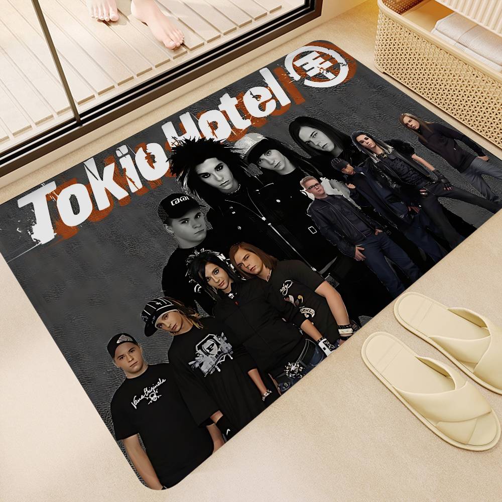 Hot Band T-Tokio H-Hotel Floor Mat INS Style Soft Bedroom Floor House Laundry Room Mat Anti-skid Household Carpets