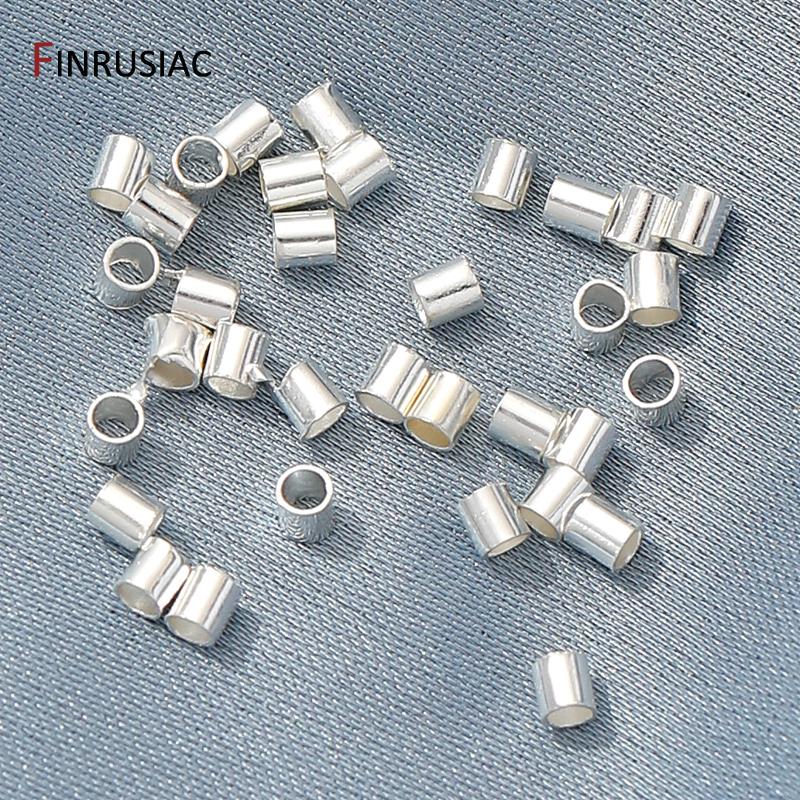 

18K Gold Plated Brass Tube Crimp End Beads,2/2.5mm Stopper Spacer Beads For DIY Necklace Bracelet Making Findings Supplies 2mm-200 pieces