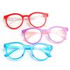Portable Glasses Protection Online Classes Anti-blue Light Round Eyeglasses Kids Glasses Ultra Light Frame