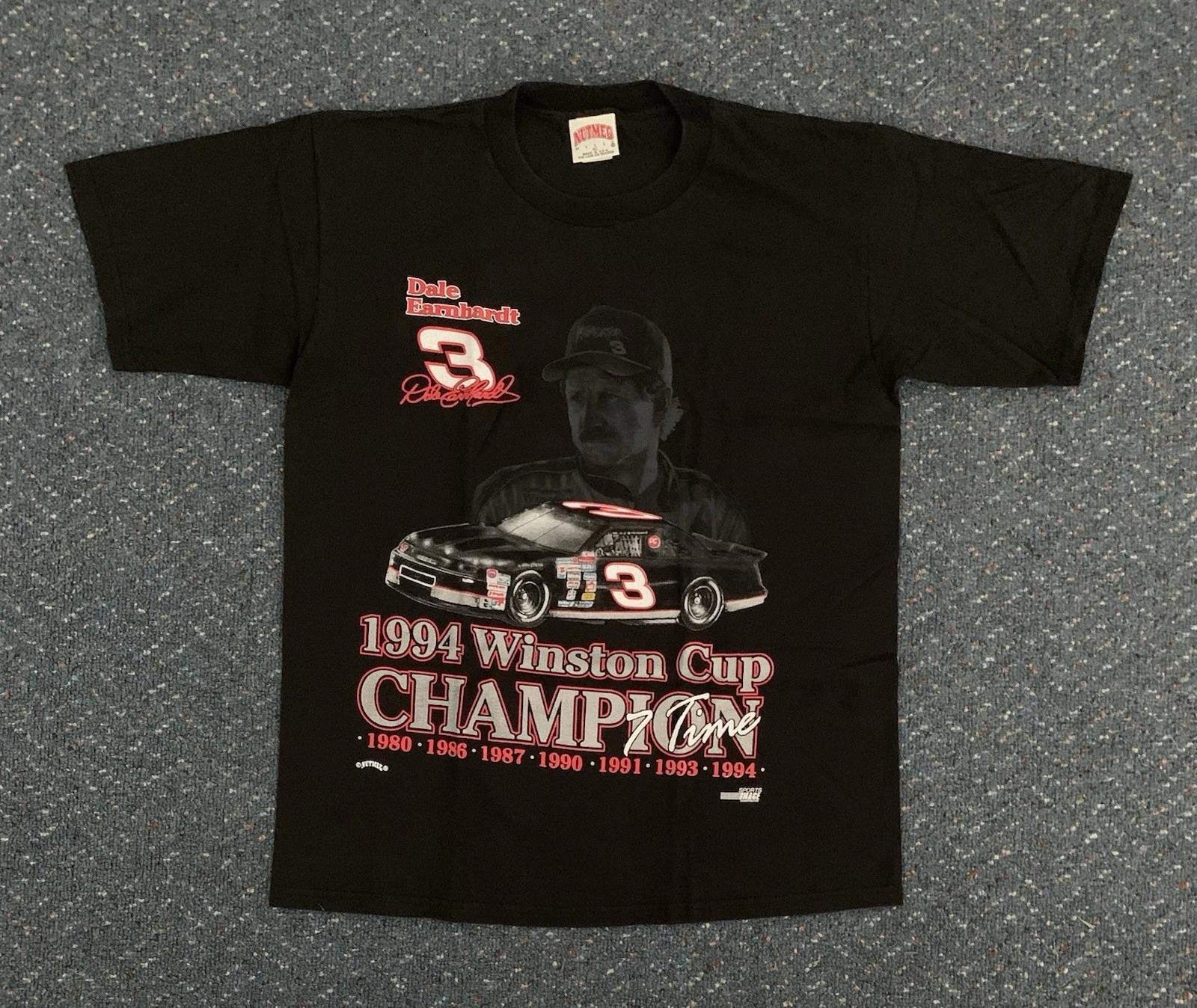 Vintage Dale Earnhardt Sr. 1994 7-Time Winston Cup Champion T-Shirt XL #3 NASCAR M