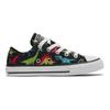 Converse Chuck Taylor All Star Low Top Kids Canvas Shoes Black Multicolor Teenagers 670350C