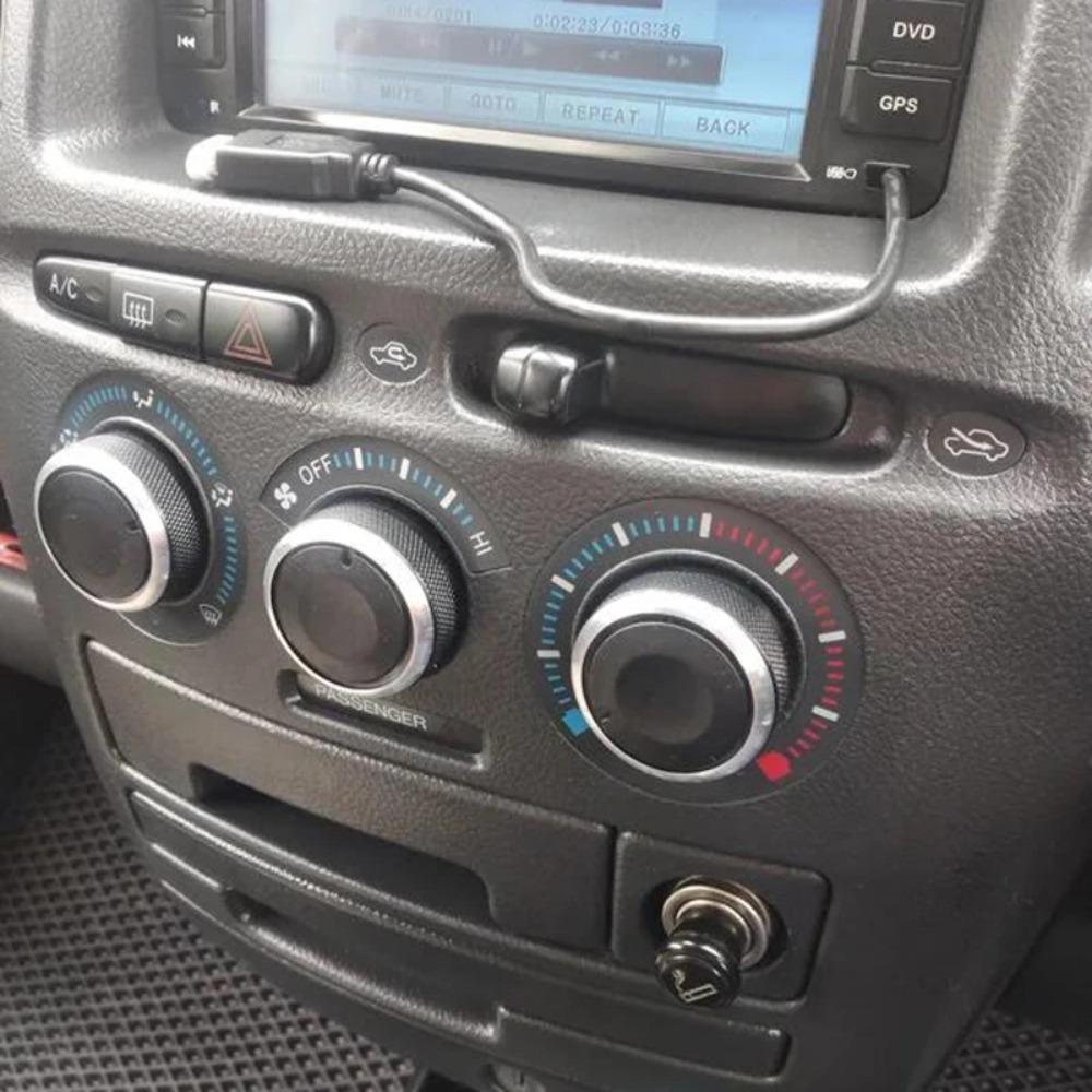 3Pcs Aluminum Alloy Heat Control Knobs Fit For Toyota Tacoma Platz Vios Vitz Yaris Echo Scion Xb Ac Switch Knob Air Conditioning