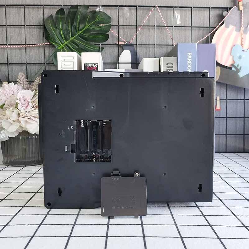 ATM Piggy Bank with Fingerprint Recognition and Password Protection – Large Capacity with Automatic Money Rolling and Card Counting Features