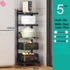 Adjustable 5-Tier Kitchen & Pantry Storage Rack