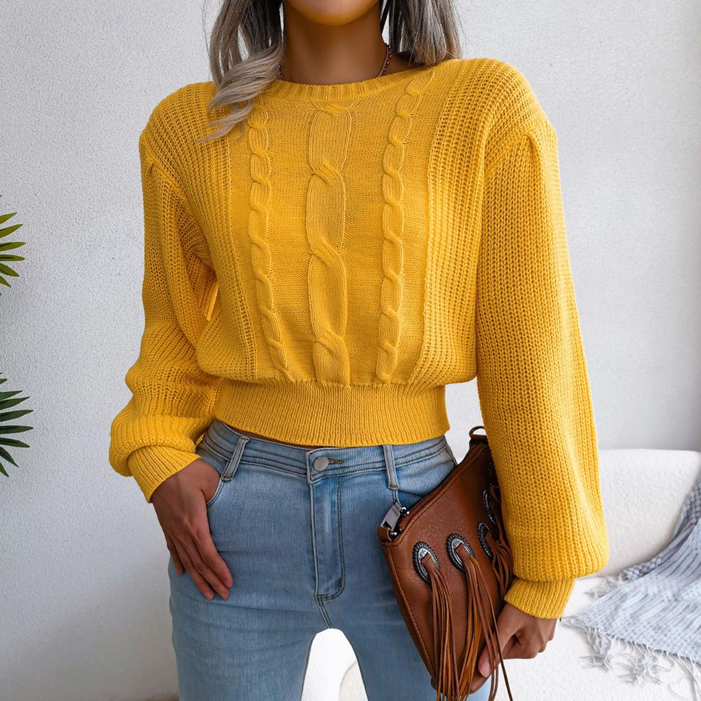 Women's  Winter Top  Style Casual  Sleeve Knitted Sweater