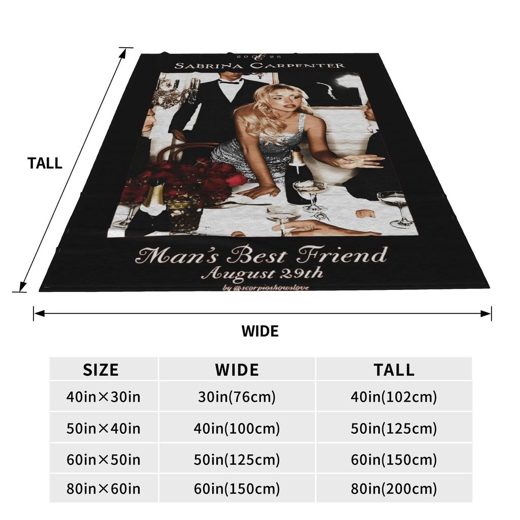 Sabrina Caprenter Plush Blanket Boys Flannel Bedding Throws For Couch Chair Sofa Bed Warm Soft Customized Quality Bedspread
