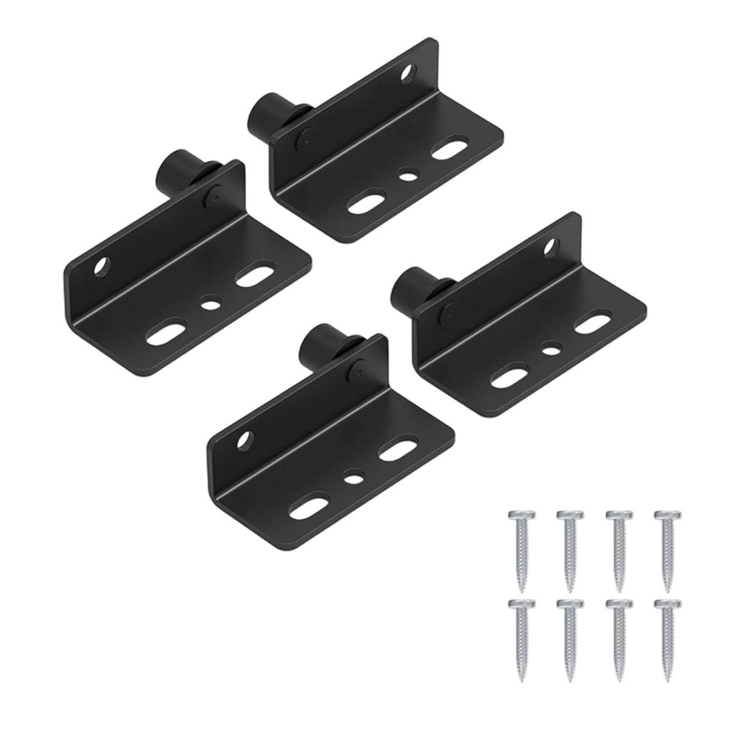 4Pieces Practical Sturdy Stainless Steel/Iron Pivoting Angles Connectors for Outdoor Structures and Cabinets Use