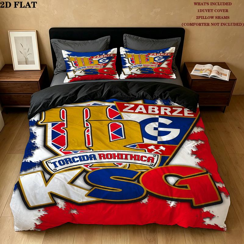 Grnik Zabrze Pattern Bedding uilt Set uilt Cover Pillowcase Home Decoration Birthday Gift (1 * duvet cover + 2 * pillowcase without core)