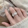 Luxury Geometric Lace Open Ring: Women's Fashion Statement