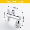 Metal Shower Head Extension Arm with 360 Rotational Function 1/2 Standard Thread Small Wall Mounts Bathroom Hardware