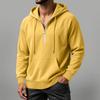 Herren Casual Lockerer Fit Farbiger Reißverschluss Hoodie Langarm für Frühling und Herbst