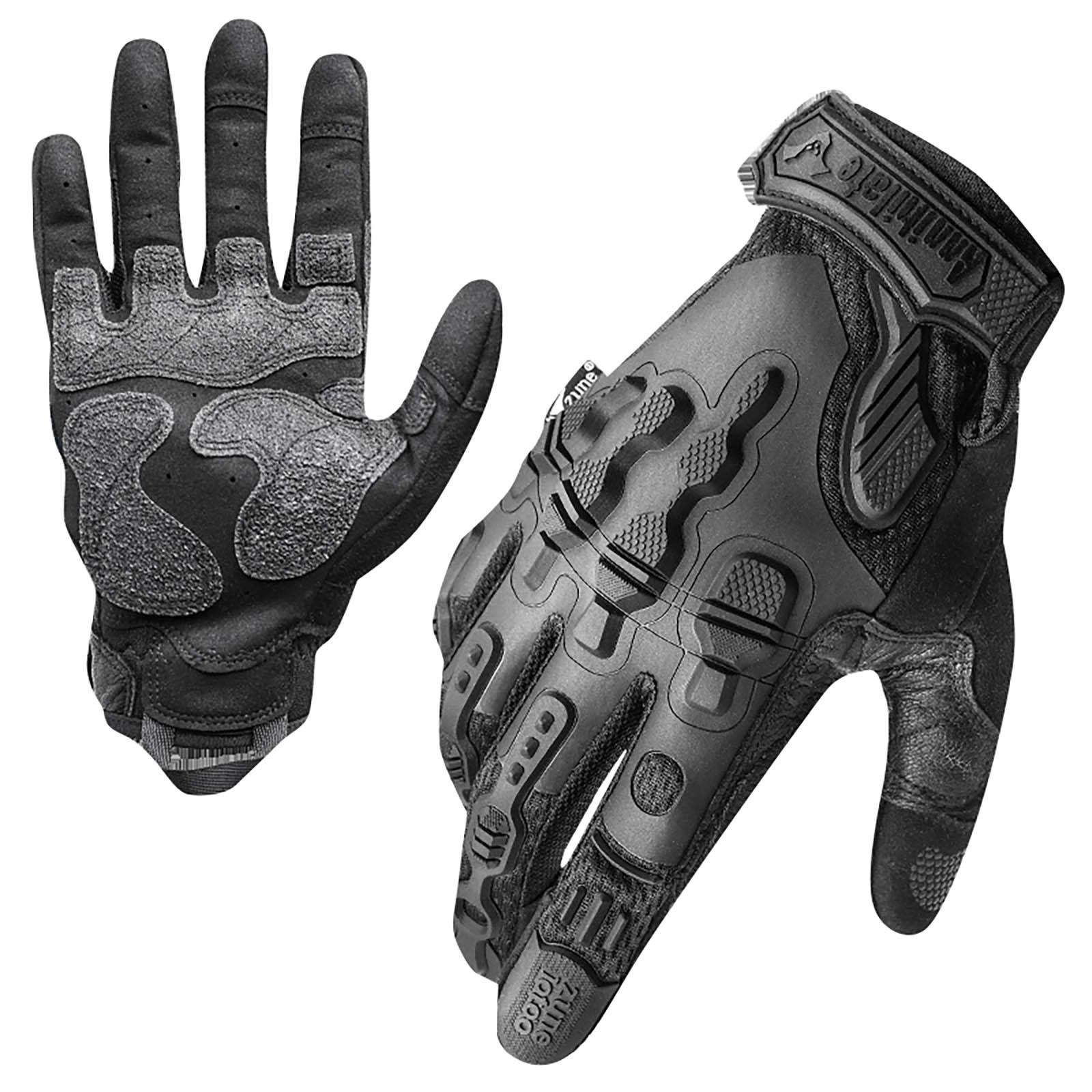 

Перчатки Весенние и летние велосипедные перчатки Износостойкие мотоциклетные уличные режущие перчатки XL чёрный