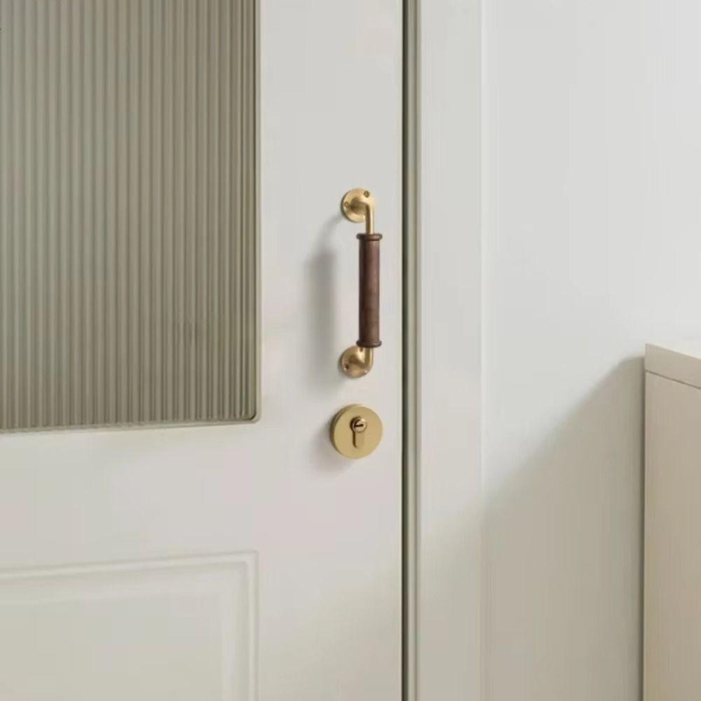 Brass Base Brass Handle Light Luxury Furniture Handle Vintage Door Handles  Drawer Handle