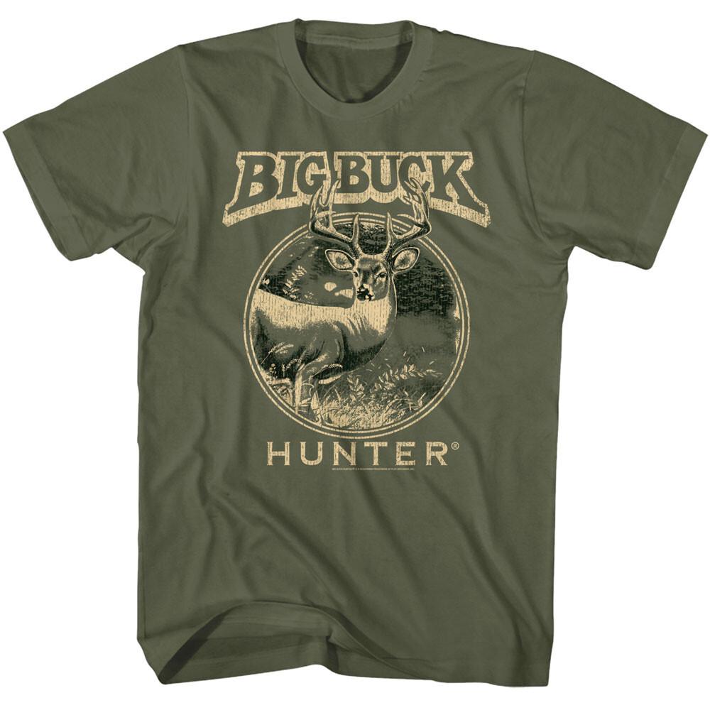 Big Buck Hunter Video Game Two Tone Big Buck Circle Badge Men T Shirt M