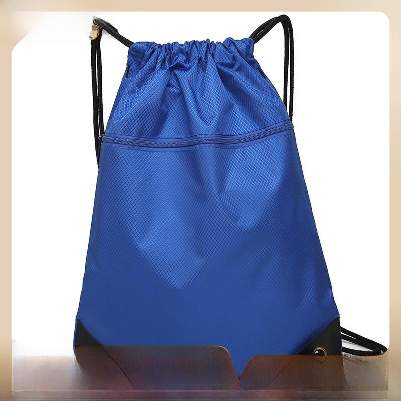 Benutzerdefinierter Nylon Leichter Einfarbiger Kordelzug Sportrucksack