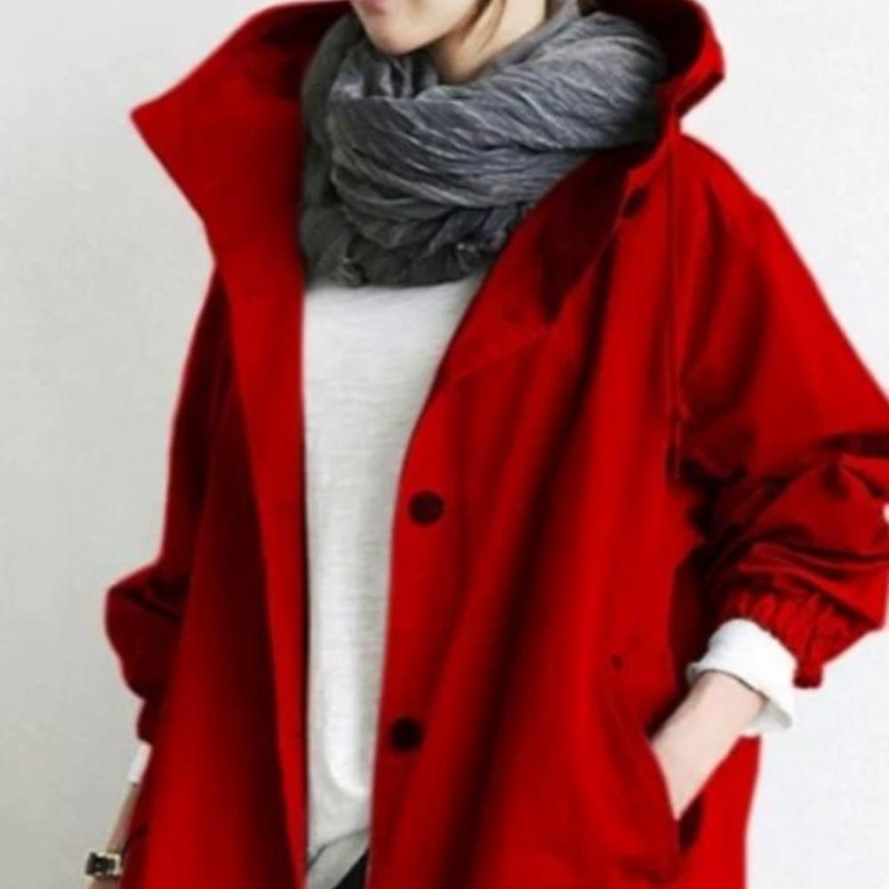 Autumn and Winter Trench Coat for Women, Medium To Long, with A British Style Temperament and A Waist Cinched Long Sleeved Jacket