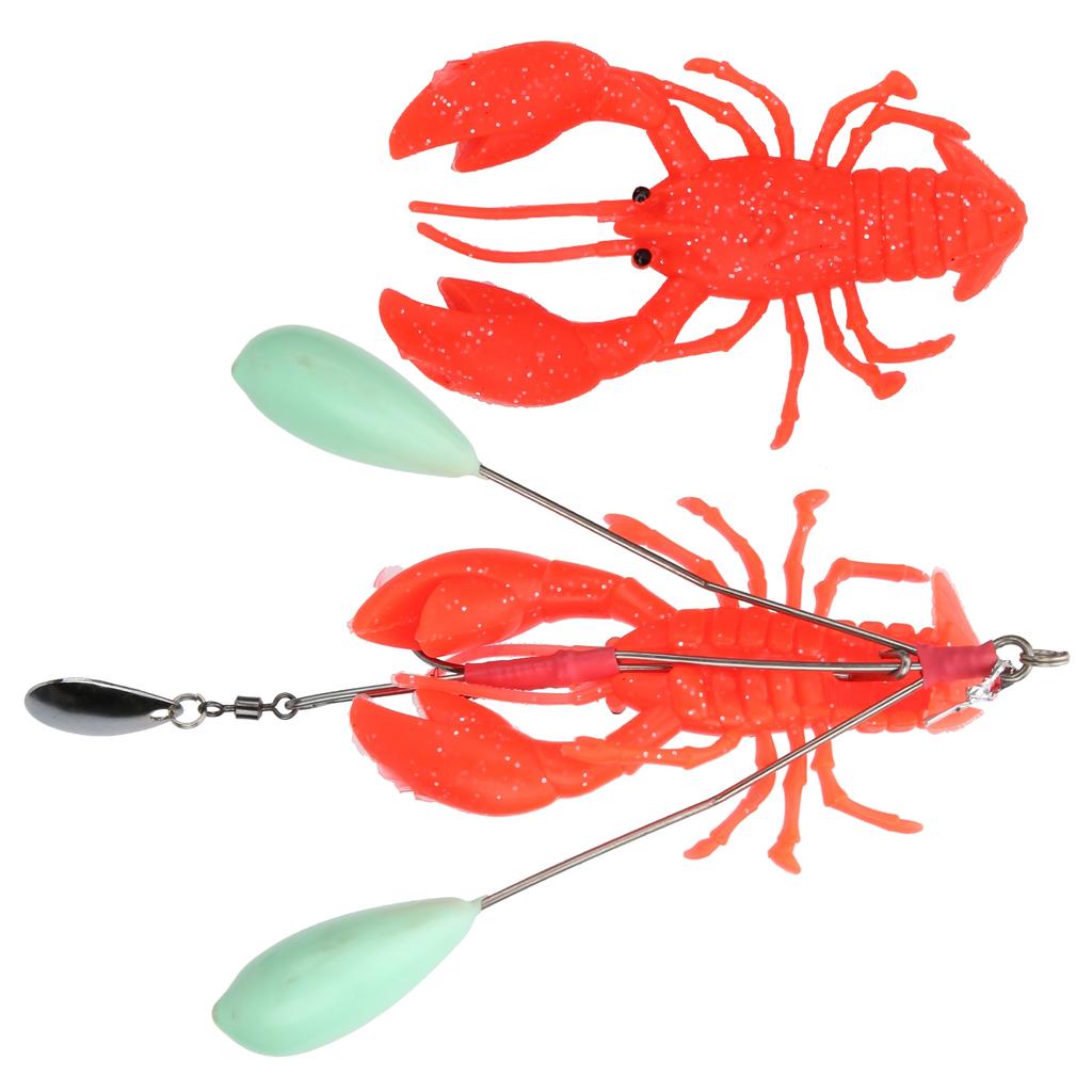 Artificial Simulation Large Lobster Crawfish Lure Bait Deep Sea Trolling Fishing Tacklered