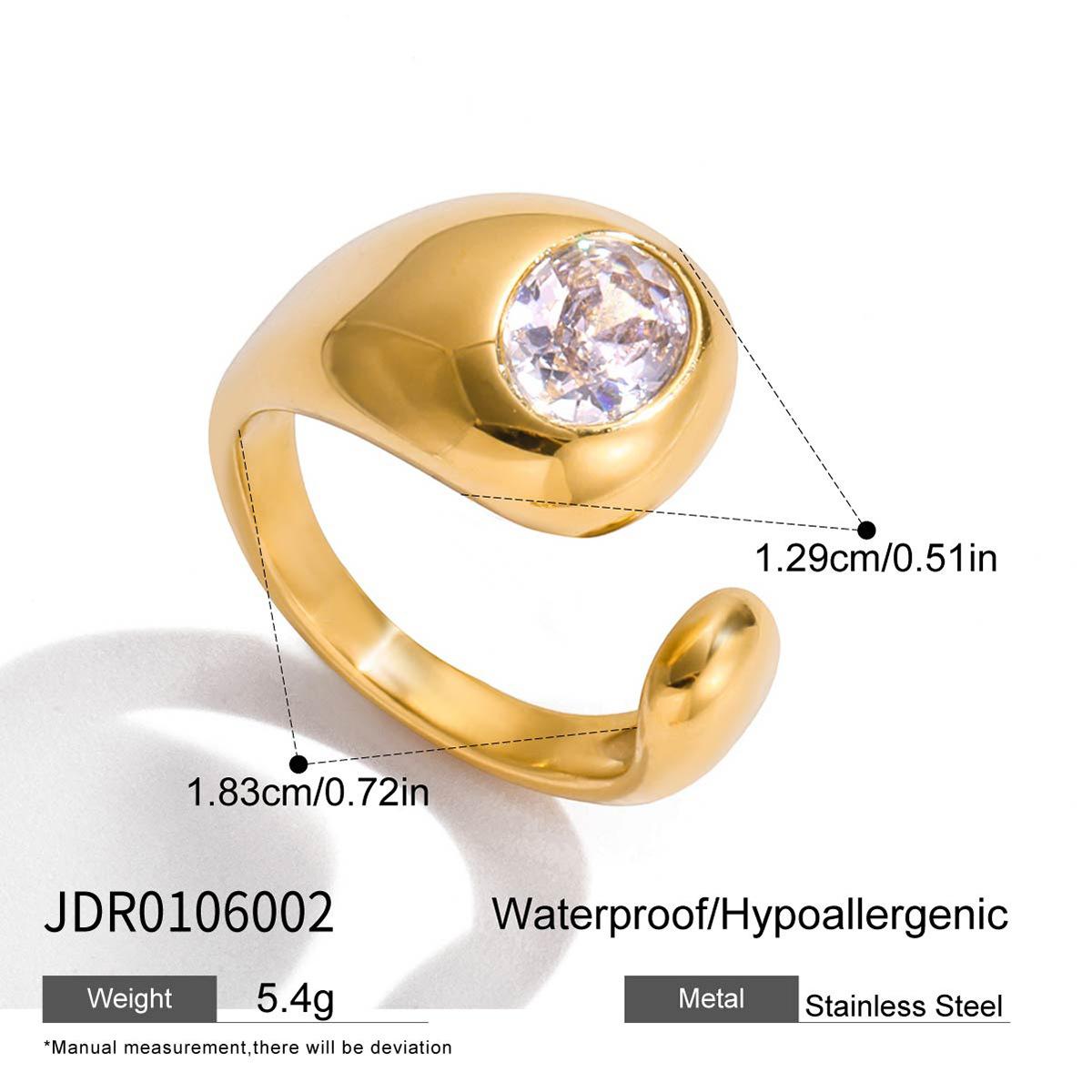 

Niche high-end zircon ring does not fade jewelry.