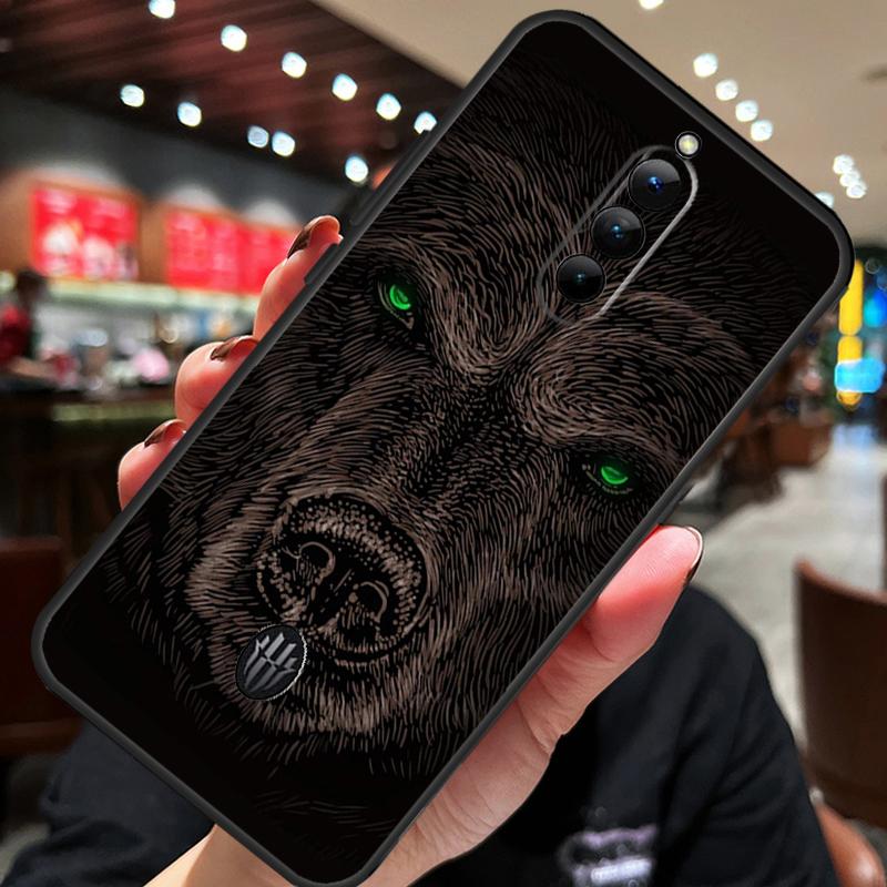 Cute Grizzly Bear Case For ZTE Nubia Red Magic 10S 10 8 9 8S 9S 11 Pro Plus 10 Air 5G 6R 6 7 6S 7S Pro Cover