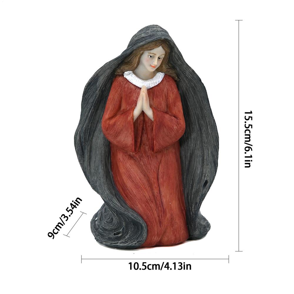 

Virgin Mary Statue Home Decor Statue Christian Figurine Ornament For Bookcase Bookshelf Display Cabinet Dressing Table
