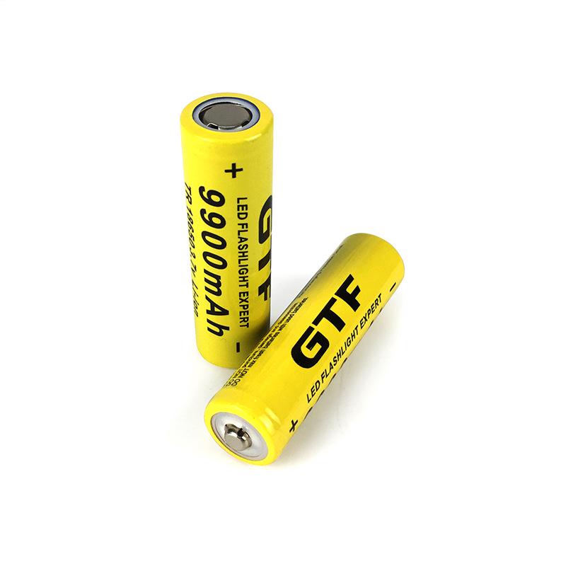 

Желтый литиевый аккумулятор 18650 емкостью 9900 мАч для игрушек, вентиляторов, фонариков и электроинструментов Yellow 9900mAh GIF (Flat)