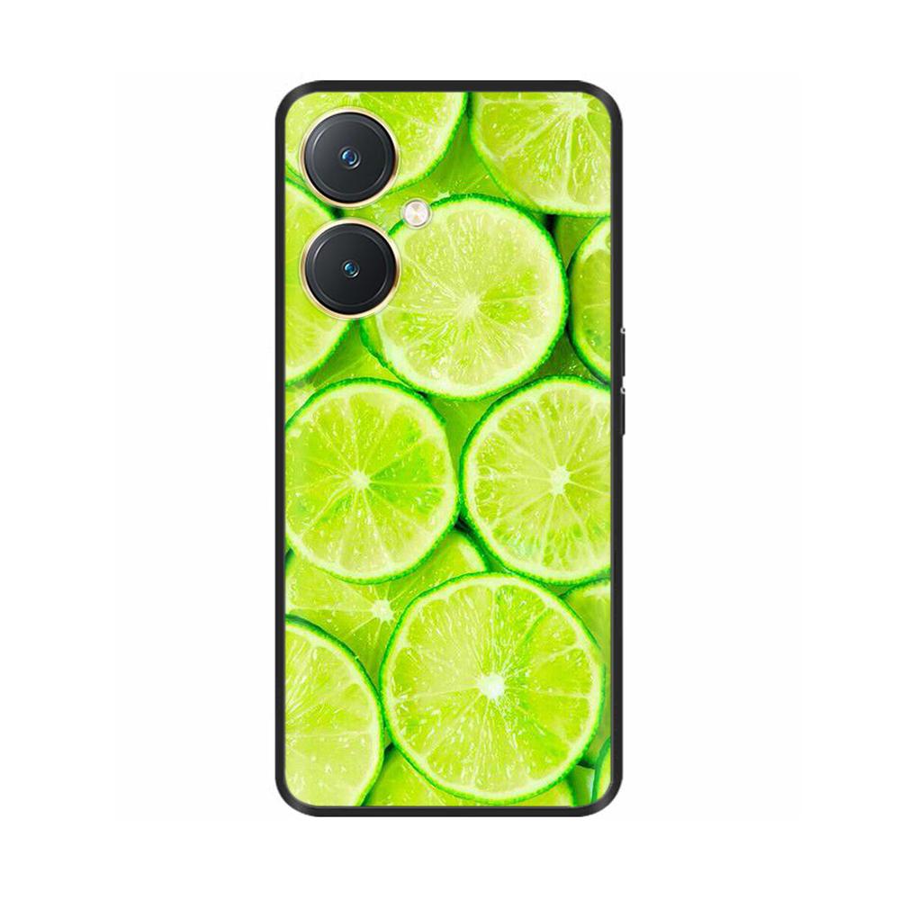 For Vivo Y27 Y27s Case Fashion Flowers Black Soft Coque Silicone Shockproof TPU Phone Cover Funda for Vivo Y27 Y 27 Bumper V2249