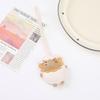 Mini Goat PU Leather Keychain Fashion Sheep Pattern Car Key Ring Soft Bag Charm for Women Purse Decor Gift