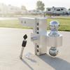 Adjustable Trailer Hitch with Dual Ball Versatile doubleBall Mount Hardware