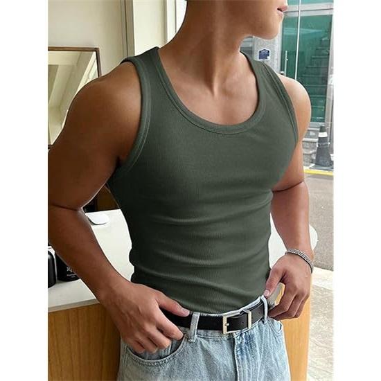 Herren Sommerweste Rundhals Workout Fitness Muskelweste
