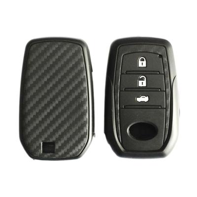 Θήκη Κλειδιού Σιλικόνης Στυλ Άνθρακα Συμβατή με Toyota Daihatsu Έξυπνο Κλειδί Προστατευτικό Κάλυμμα Αντικραδασμικό Αδιάβροχο