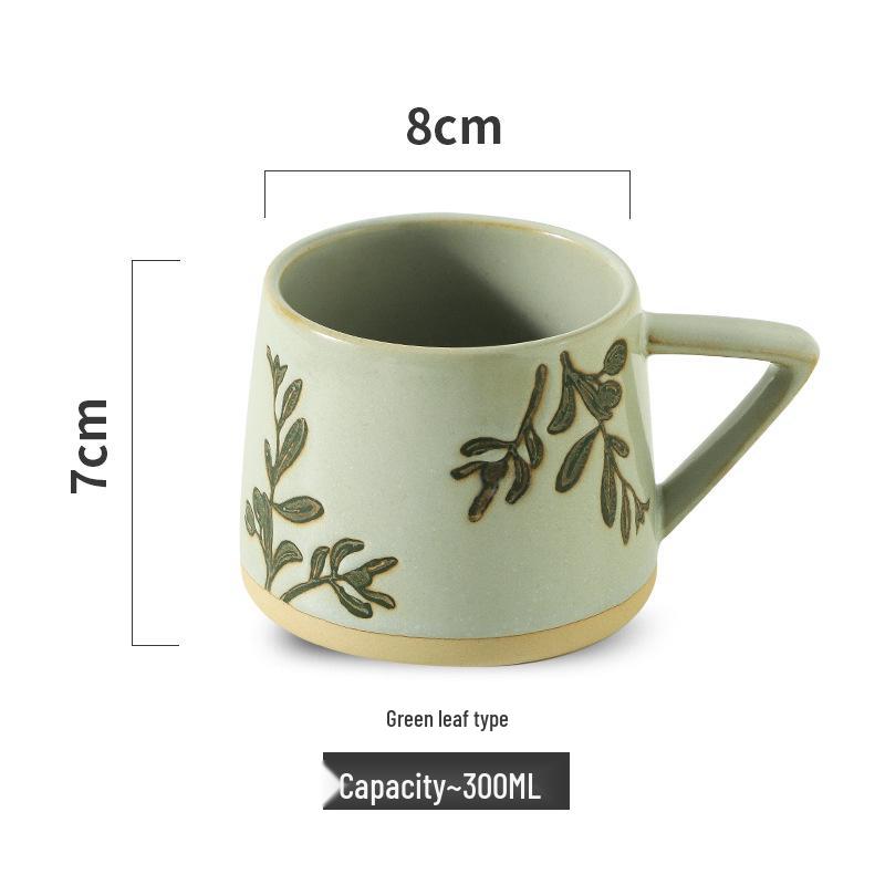 Nordic Retro Ceramic Christmas Mug - Office & Breakfast Coffee Cup