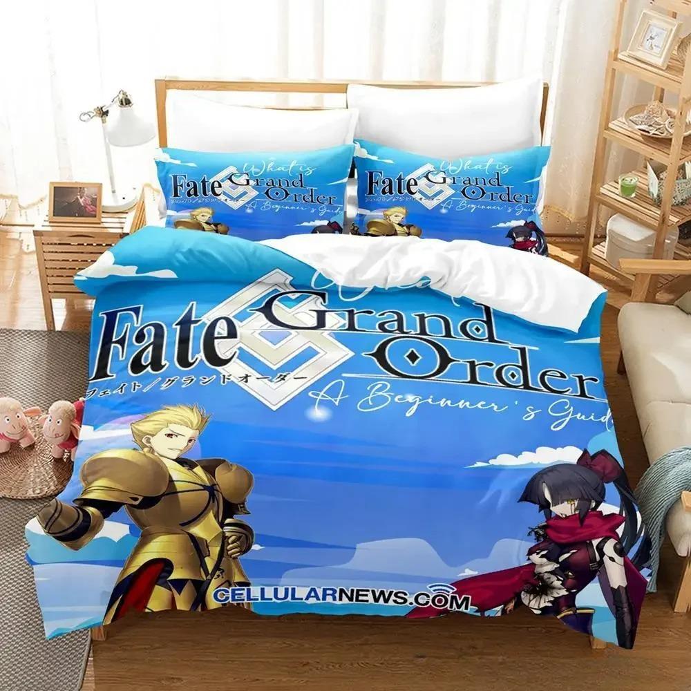 3D Print Anime Fate Grand Order Bedding Set Single Twin Full Queen King Size Bed Set Adult Kid Bedroom Duvet cover Set