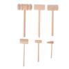 1Pc Leather Wooden Hammer Toy Crab Lobster Mallet Beating Gavel For Kid