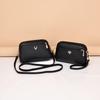 2025 Faux Leather Large Capacity Crossbody Wristlet Bag with Phone Pocket